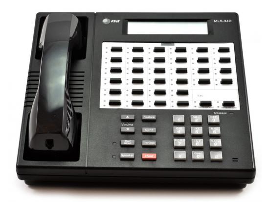 AT&T MLS-34D Black 34-Button Display Speakerphone - Grade A AT&T MLS-34D Black 34-Button Display Speakerphone - Grade A
