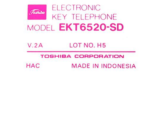 Toshiba Strata EKT6520-SD 20-Button Charcoal Display Speakerphone Toshiba Strata EKT6520-SD 20-Button Charcoal Display Speakerphone