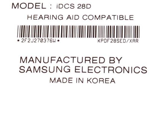 Samsung iDCS 18D Black Display Speakerphone Refurbished 