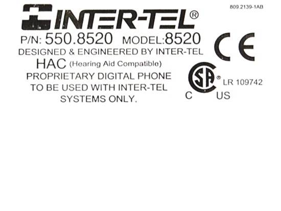 Inter-tel Axxess 550.8520 23-Button Charcoal Display SpeakerPhone - Grade B Inter-tel Axxess 550.8520 23-Button Charcoal Display SpeakerPhone - Grade B