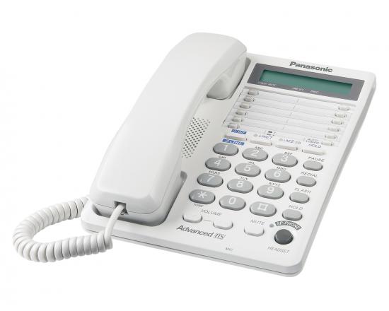 Panasonic KX-TS208W White 2-Line Corded Phone