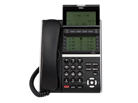 NEC DT830 ITZ-8LD-3 8-Button Black IP Display Phone
