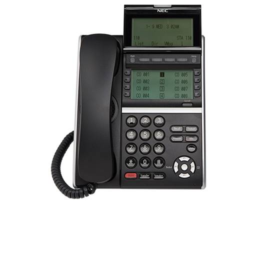 NEC DT830 ITZ-8LDG-3(BK) Desi-Less Gigabit IP Phone (660018) - Grade B