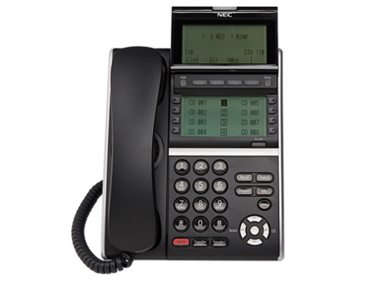 NEC DT830 ITZ-8LDG-3(BK) Desi-Less Gigabit IP Phone (660018) - Grade B 