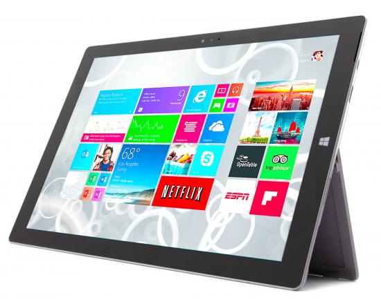 Microsoft Surface Pro 3 12" Tablet Intel Core i5 (4300U) 1.9GHz 8GB DDR3 256GB HDD - Grade C