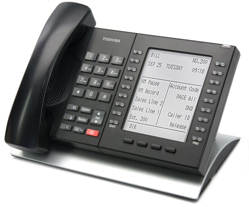 Toshiba Strata Full Duplex DP5130-FSDL Black Digital Backlit Display Speakerphone - Grade B