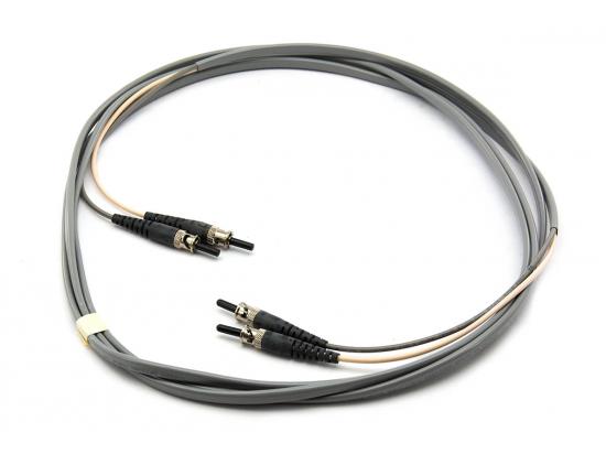 Lucent FL2EP-EP-10 62.5/125 Multi-mode 2 to 10 Optical Fiber Jumper Cable STII+ to STII+ - 10ft