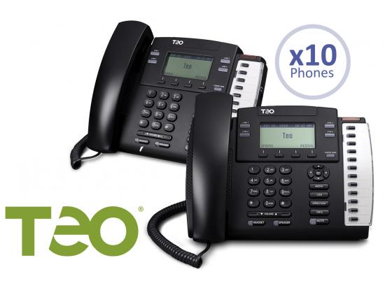 Teo 10 User Cloud UC Hosted Small Business Package w/Free 4104 IP Phones