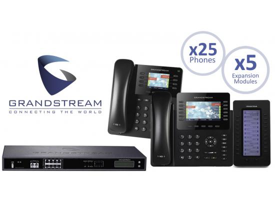 Grandstream UCM6208 IP PBX 8-Line Office System Package w/25 Phones