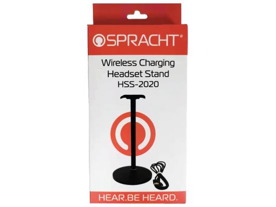 Spracht Headset Stand with Wireless Smartphone Charger Spracht Headset Stand with Wireless Smartphone Charger