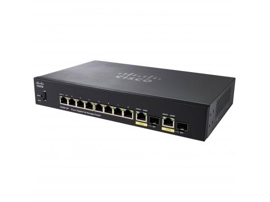 Cisco SG350-10MP 8-Port 10/100/1000 PoE+ Managed Gigabit Switch - New