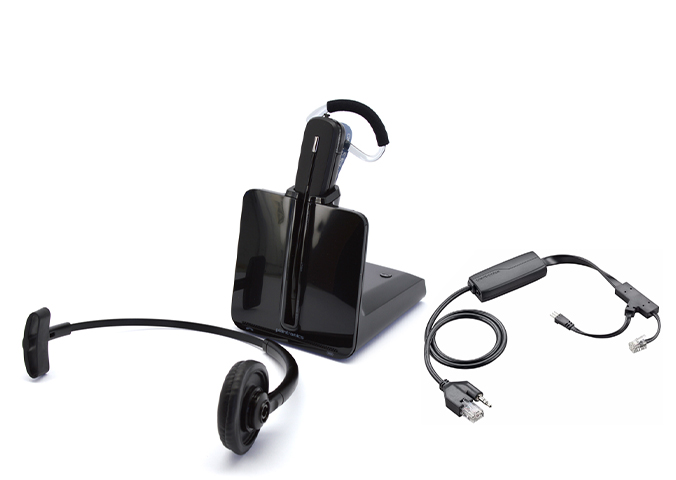 Plantronics CS540 DECT Headset w/Polycom EHS Cable