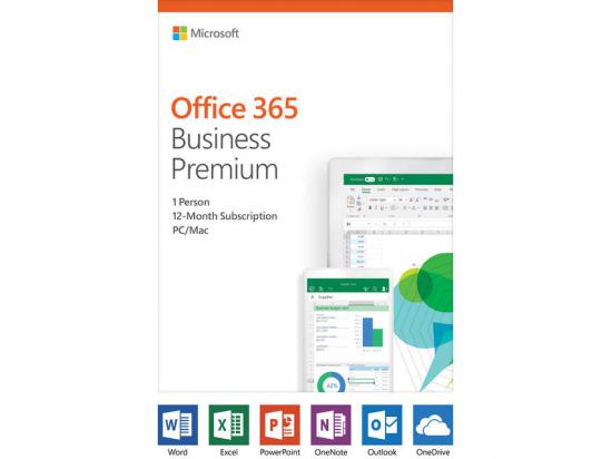 Microsoft Office 365 Business Premium Single User 12-Month Subscription - Retail Package