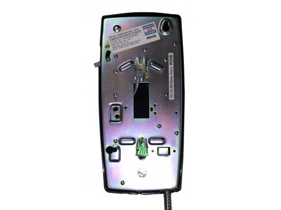 Cortelco 2554 Black No Dial Armored Wall Phone w/ Metal Cradle - New Cortelco 2554 Black No Dial Armored Wall Phone w/ Metal Cradle - New
