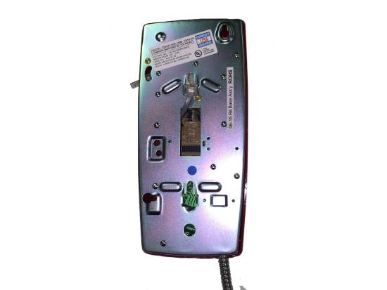 Cortelco 2554 Red Wall Phone w/ Armored Cord - New Cortelco 2554 Red Wall Phone w/ Armored Cord - New