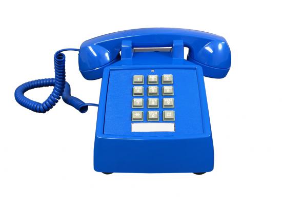 Cortelco 2500 Blue Desk Phone w/ Volume Control - New