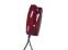 Cortelco 2554 Red No Dial Armored Wall Phone w/ Metal Cradle - New