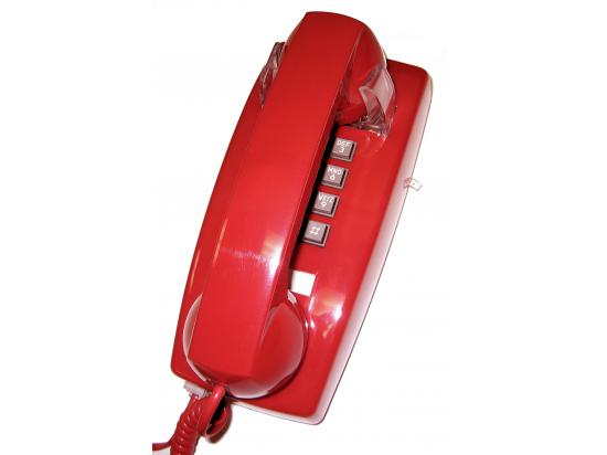 Cortelco 2554 Red Wall Phone w/ Volume Control - New