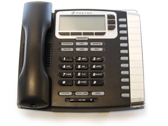 Paetec 9212P 12-Button Black IP Display Speakerphone - Grade B Paetec 9212P 12-Button Black IP Display Speakerphone - Grade B