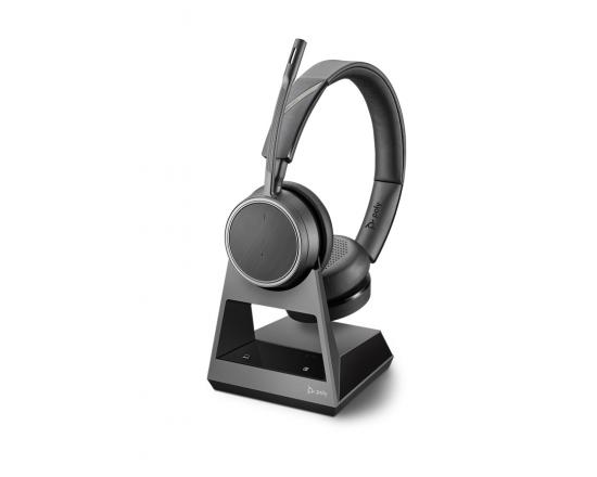 Plantronics Voyager 4220 Office Stereo Bluetooth Headset w/ 2-Way Base USB-C