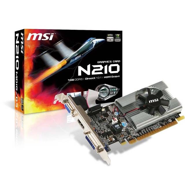 MSI NVIDIA GeForce 210 GDDR3 Low Profile