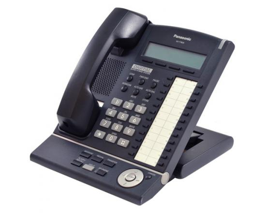 PANASONIC KX-T7633 DIGITAL HYBRID PHONE TESTED USED BLACK business 
