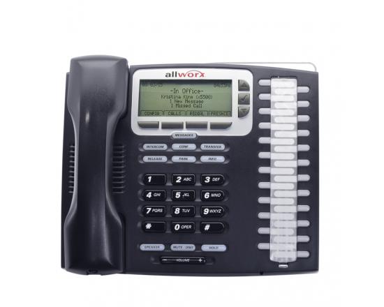 Allworx 9212L VoIP 12-Button Backlit Display Office Phone w/ Handset & stand 