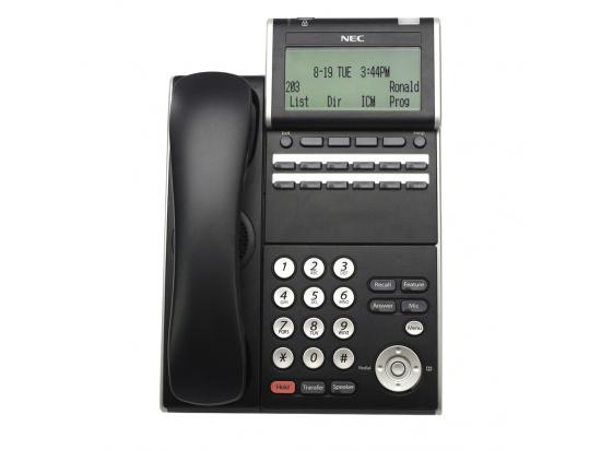 8LD NEC DT700 SERIES ITL-8LDE-1 BK IP BLACK PHONE VOIP With DOCK ILE Z- 