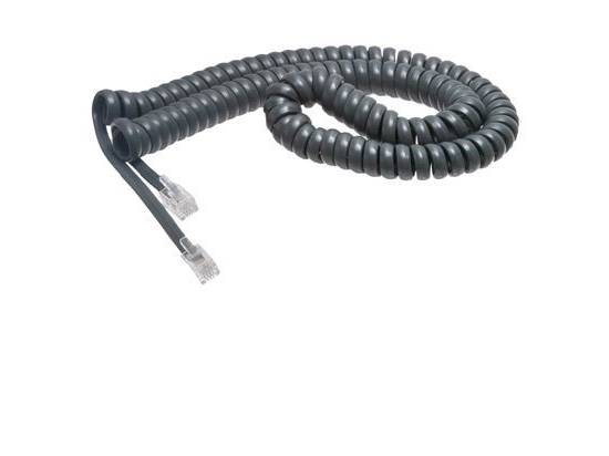 Telephone Handset Cord 12 Foot - Grey