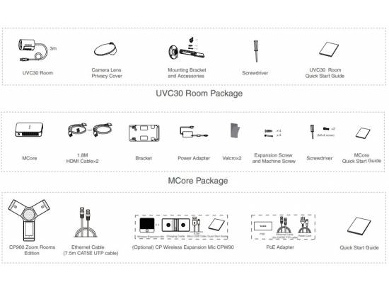 Yealink ZVC300 Zoom Rooms Video Conference Kit - Small Yealink ZVC300 Zoom Rooms Video Conference Kit - Small