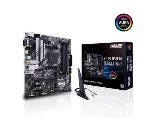 ASUS PRIME B550M-A (WI-FI) mATX Motherboard Socket AM4 (3rd Gen AMD Ryzen)
