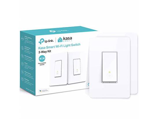 TP LINK Kasa Smart HS210 Wi-Fi Light Switch 3-Way - White (Google Assistant, Alexa, Cortana Supported)