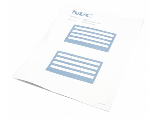 NEC Univerge DTZ / ITZ 12 & 24 Button Paper DESI