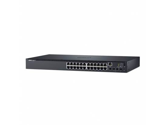 Dell N1524 E15W 24-Port 10/100/1000Mb Managed Switch - Rack-mountable - Grade A
