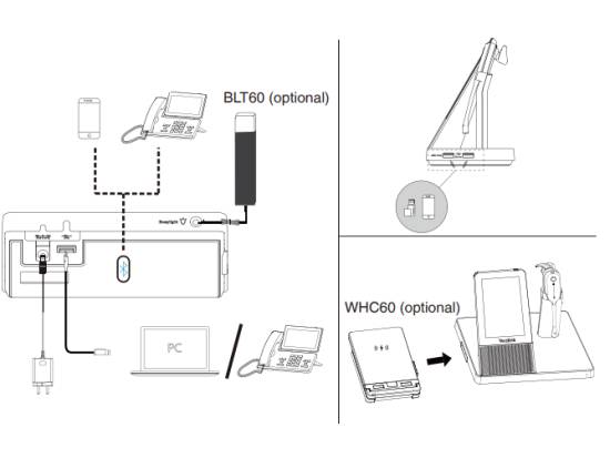 Yealink WH67 Microsoft Teams Convertible DECT Wireless Headset Yealink WH67 Microsoft Teams Convertible DECT Wireless Headset