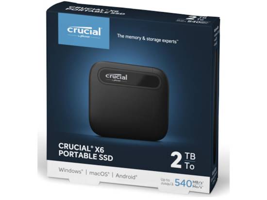 Crucial X6 2TB Portable External SSD 