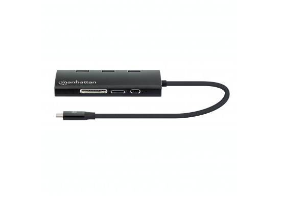 Manhattan USB 3.2 Gen 1 Type-C (4K 30Hz) Video Multiport Adapter 