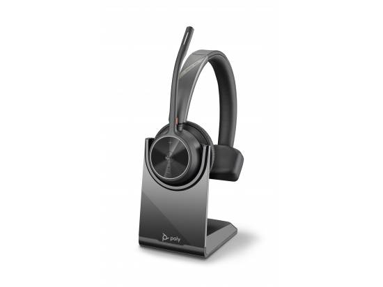 Plantronics Poly Voyager 4310-M Wireless Bluetooth UC Mono Teams Headset w/ Stand - USB-A