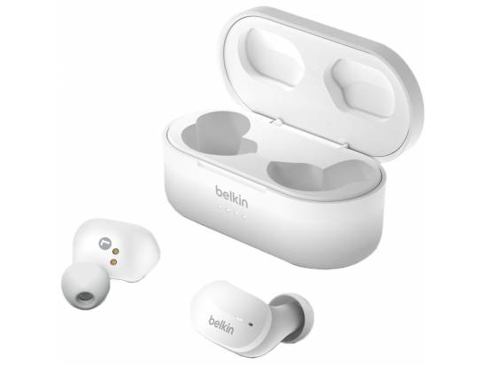 Belkin SOUNDFORM Wireless Bluetooth Earbuds - White 