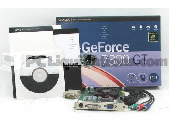 Evga GeForce 7300 GT / 512MB Dual Monitor PCI-E Video Card / DVI / VGA / TV Out / SLI / HD