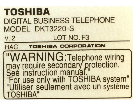 Toshiba Strata DKT3220-S 20-Button Charcoal Speakerphone Toshiba Strata DKT3220-S 20-Button Charcoal Speakerphone