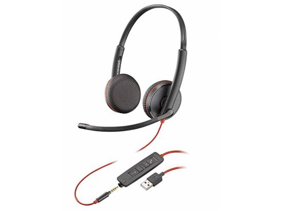 Plantronics Blackwire C3225 USB-A Stereo Headset - Grade A