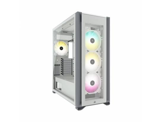 Corsair Container ICUE 7000X RGB Full Tower Computer Case (ATX, Mini ITX, Micro ATX, EATX) - White