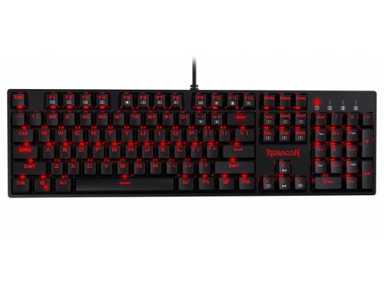 Redragon K582 SURARA Red LED Backlit Mechanical Gaming Keyboard w/ 104 Keys Tactile Blue Switches