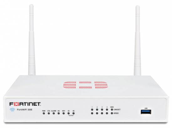 Fortinet FortiWifi 30E Wireless Secure Firewall Appliance (FWF-30E)