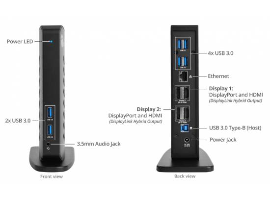 SIIG Dual 4K Video Docking Station With PD