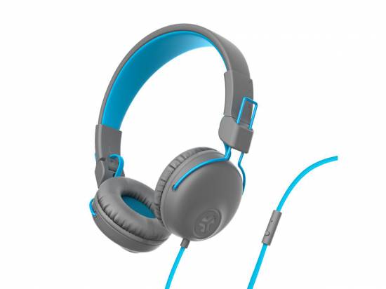 JLab Audio Studio Wired On-Ear Headphones - Blue