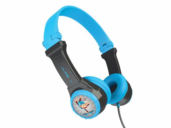 JLab Audio JBuddies Folding Wired Headphones for Kids - Blue