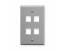 ICC IC107F04GY - 4Port Face - Gray