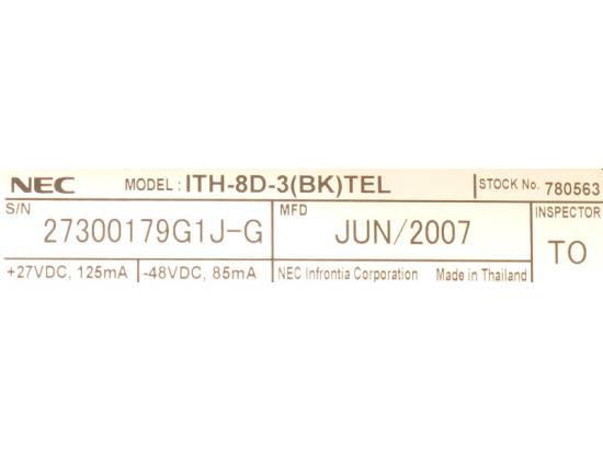 NEC Elite IPK ITH-8D-3 Black IP Display Phone (780563) NEC Elite IPK ITH-8D-3 Black IP Display Phone (780563)